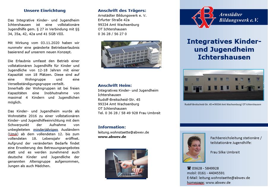 Flyer Integratives Kinder- und Jugendheim